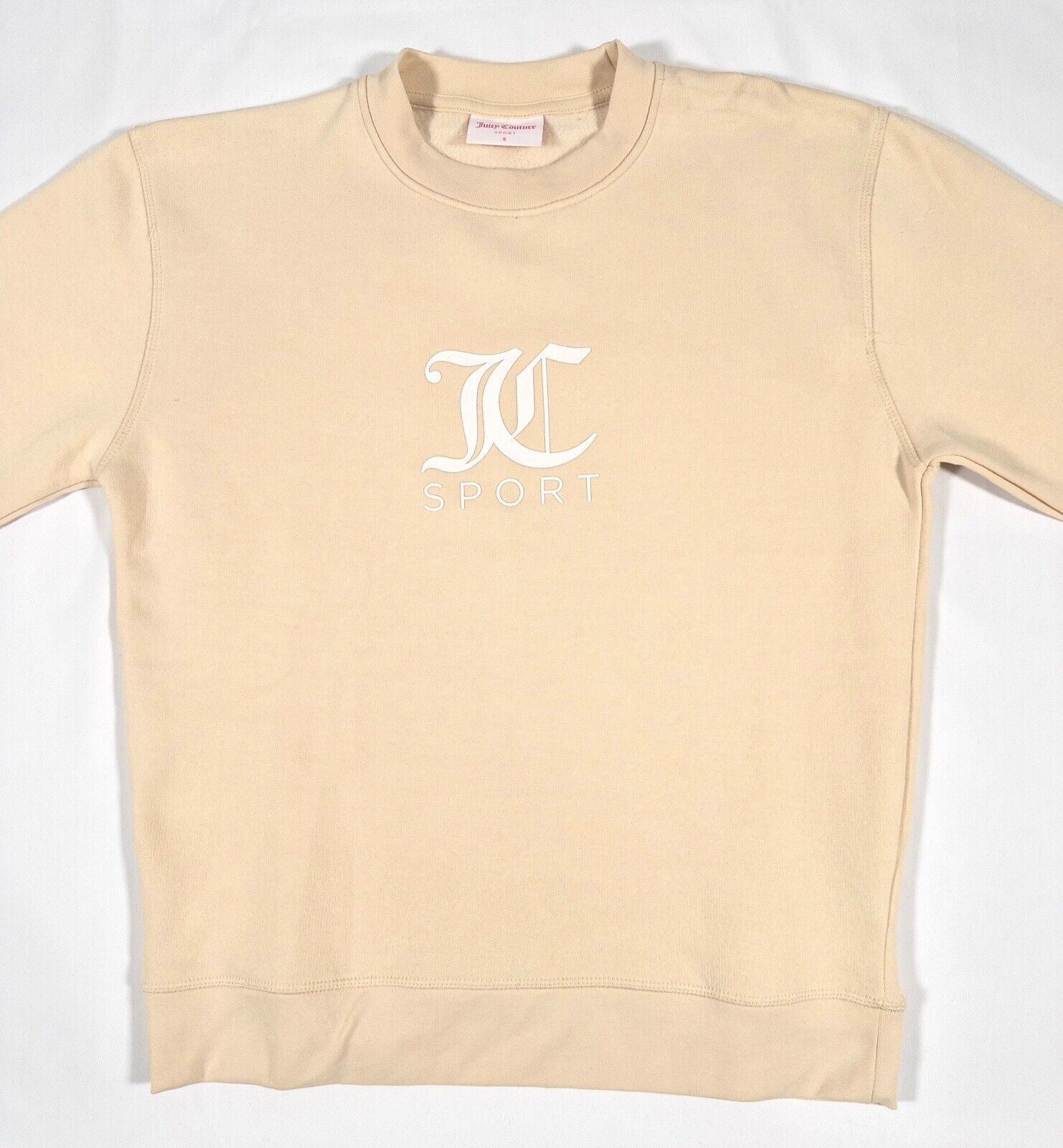 JUICY COUTURE SPORT Women's Sweatshirt Jumper Cream Size UK Small