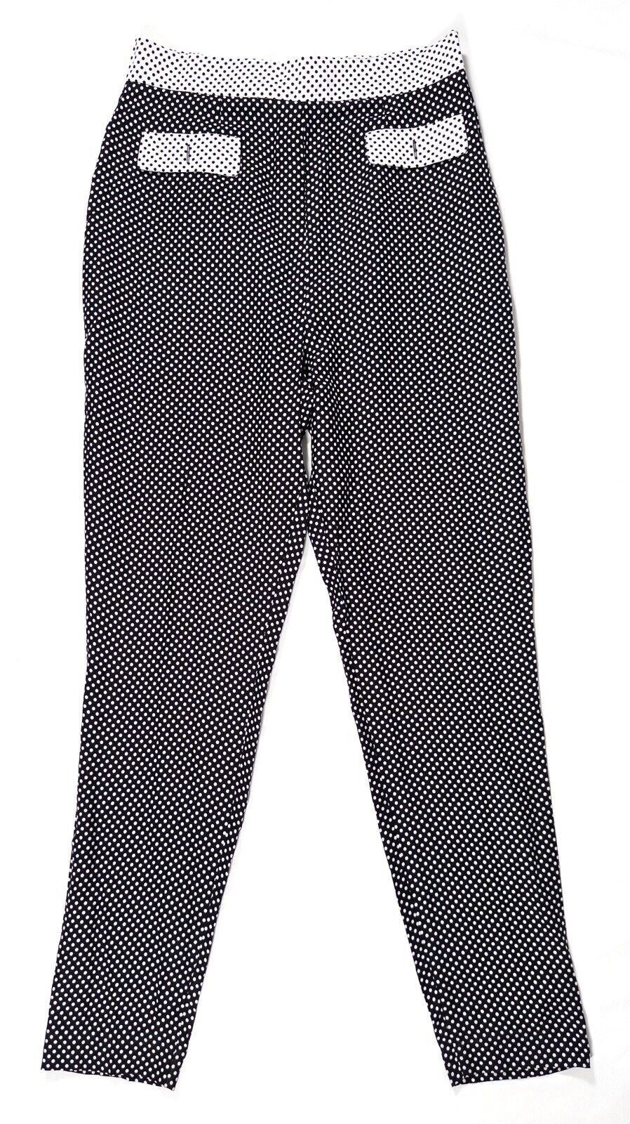 RIXO and Christian Lacroix Spotty Black and White Women's Trousers Size UK 14