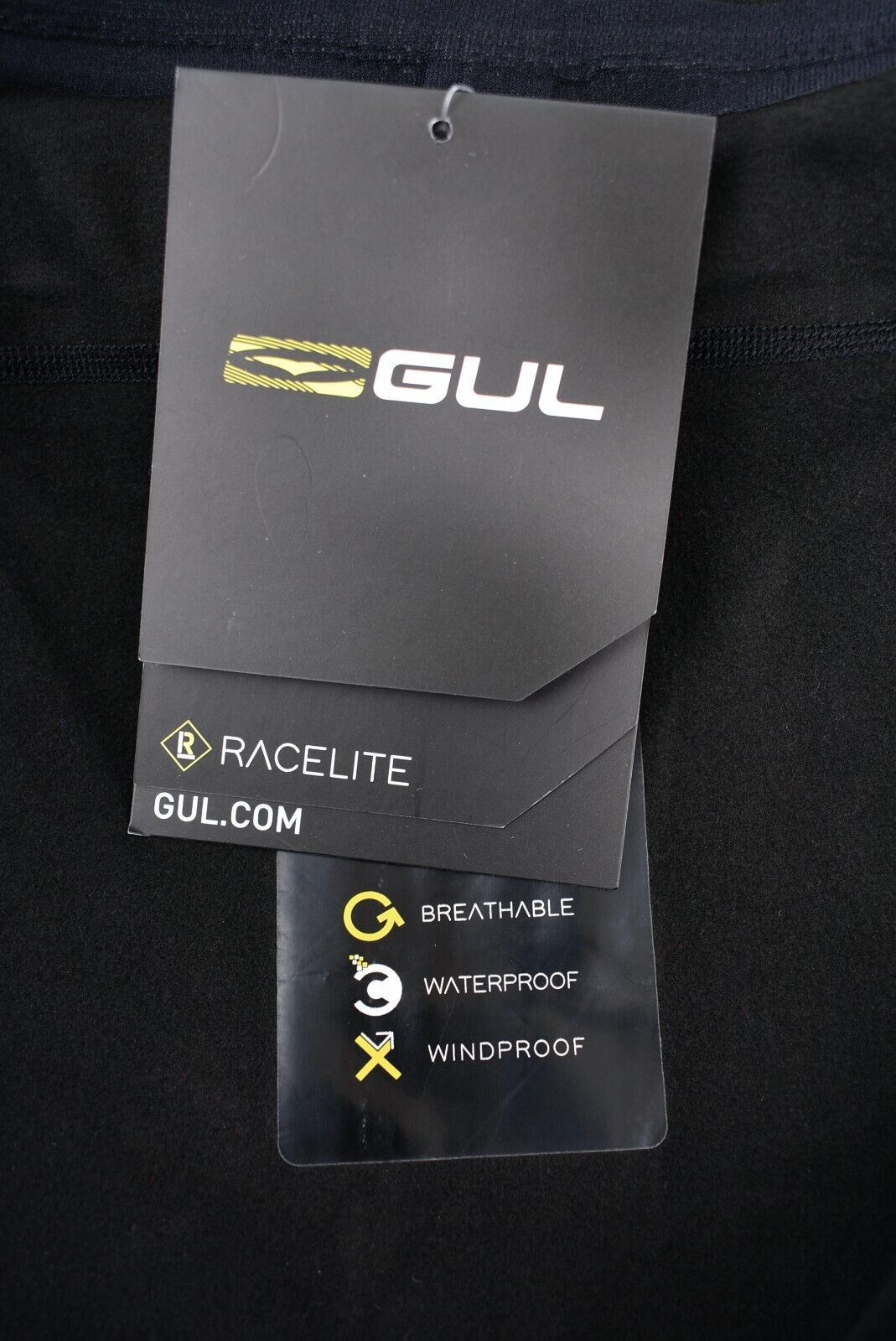 GUL Mens Racelite Pro Rigging Jacket, Black, size XS-S, for chest 32-38 in