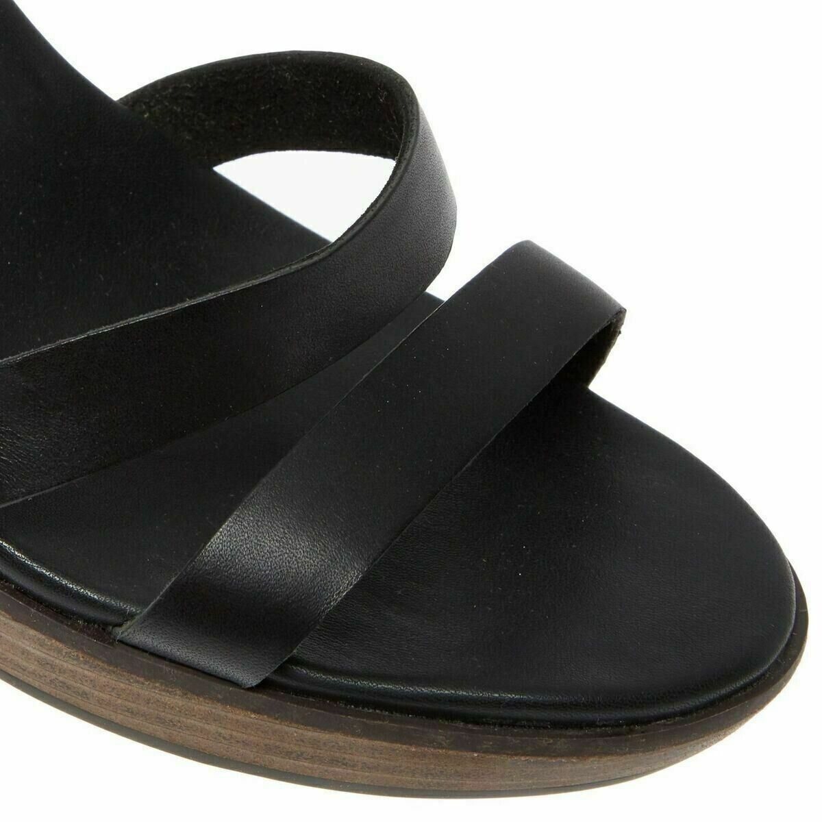 TIMBERLAND Womens Cassanna Y-Strap Wedge Sandals, Jet Black, size UK 6