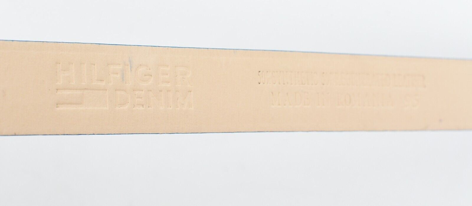 TOMMY HILFIGER Womens ALISSA Skinny Belt, 50% Genuine Leather, Royal Blue size L