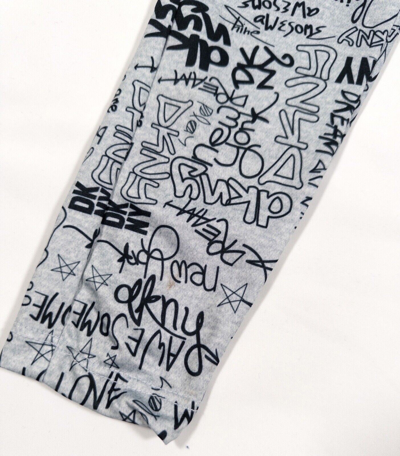 DKNY SPORT Kids Girls 2 peice set Leggings Grey and Black Size UK 4 Years