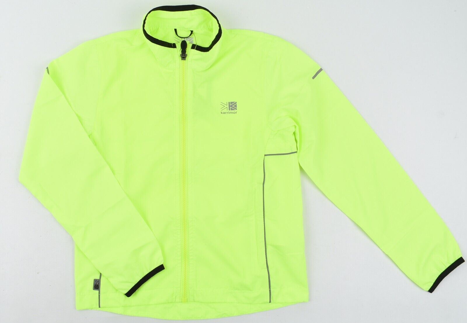 KARRIMOR Performance Kids Lightweight Running Jacket, Fluo Yellow size 8-9 years