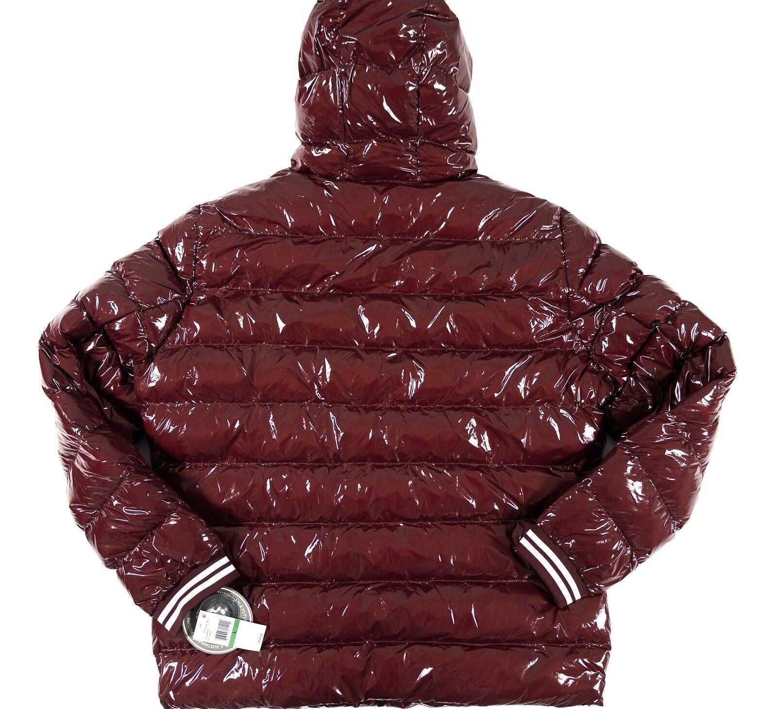 MICAHEL KORS Women's Merlot High Shine Coat Size UK Large