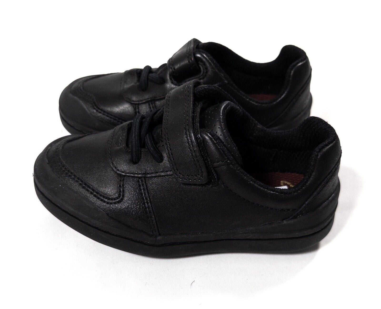 CLARKS Kids Boys Black School Shoes Trainers Size UK 7.5 H