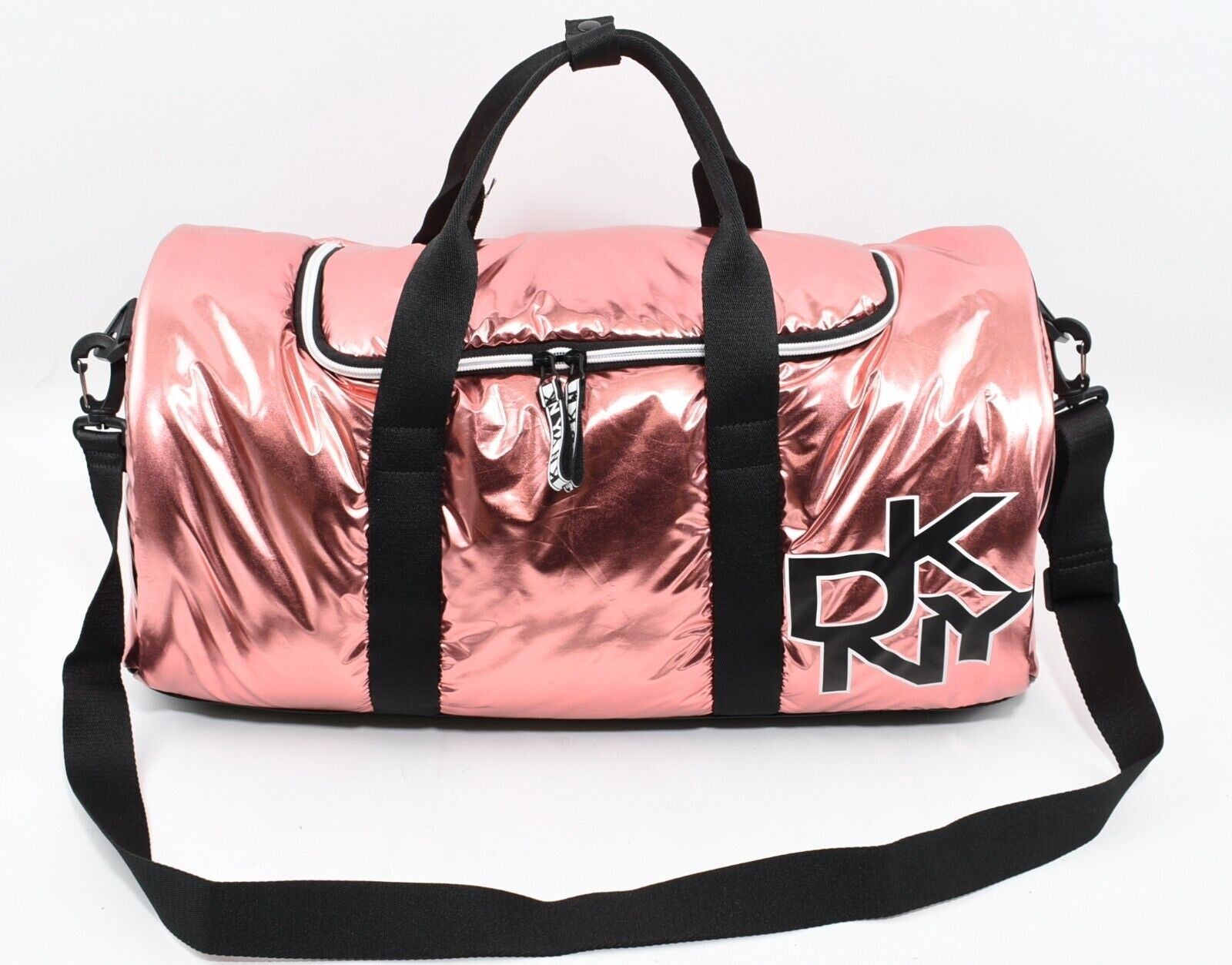 DKNY Women's Rose Gold Duffle Bag Overnight Bag