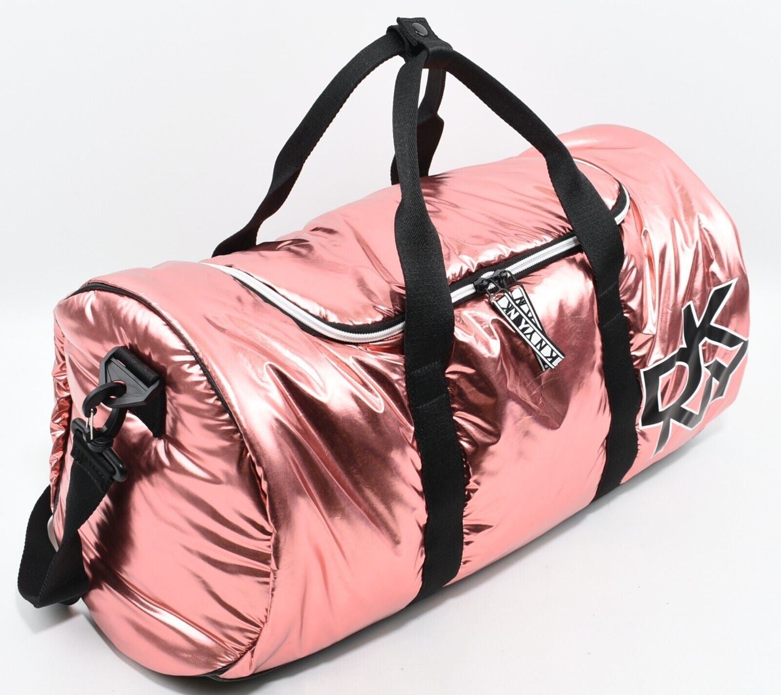 DKNY Women's Rose Gold Duffle Bag Overnight Bag