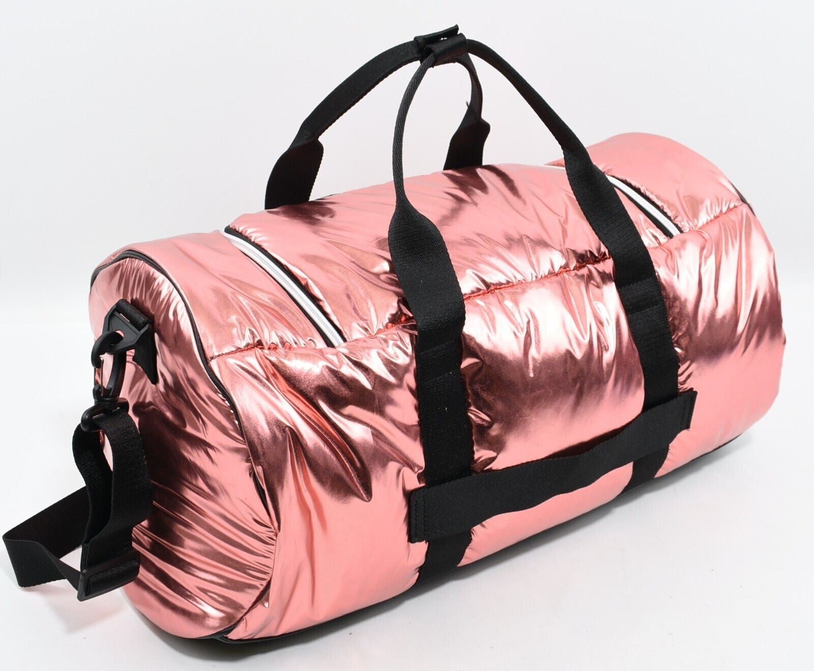 DKNY Women's Rose Gold Duffle Bag Overnight Bag