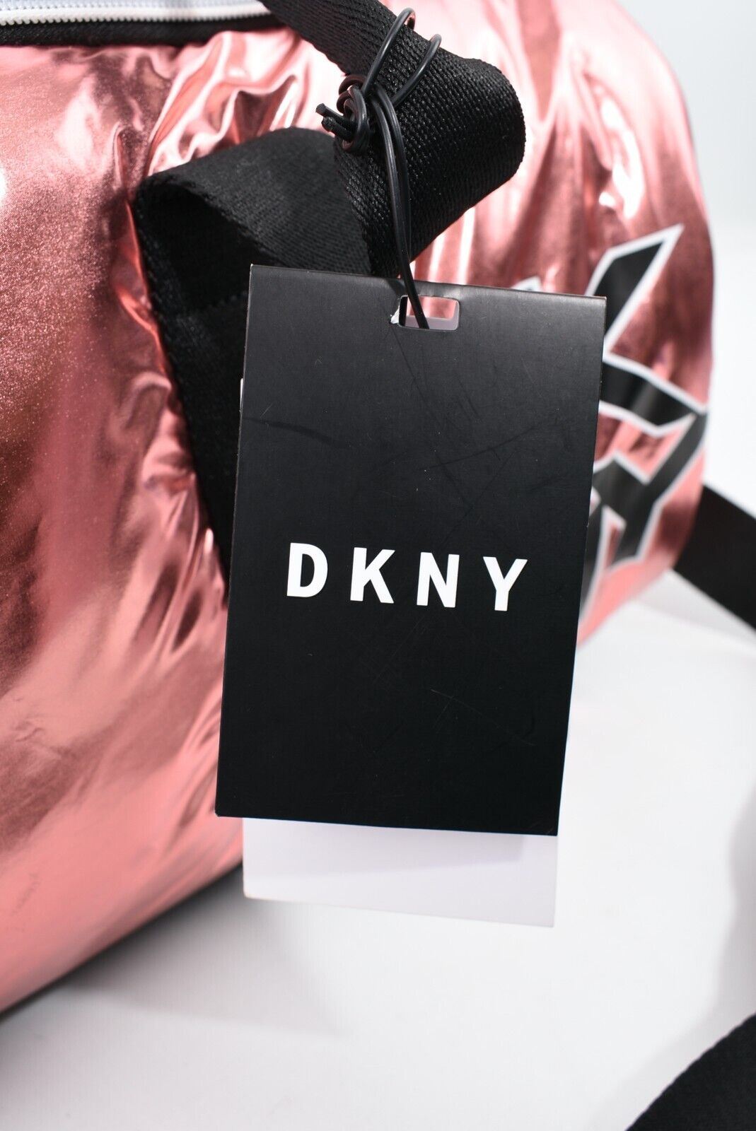 DKNY Women's Rose Gold Duffle Bag Overnight Bag