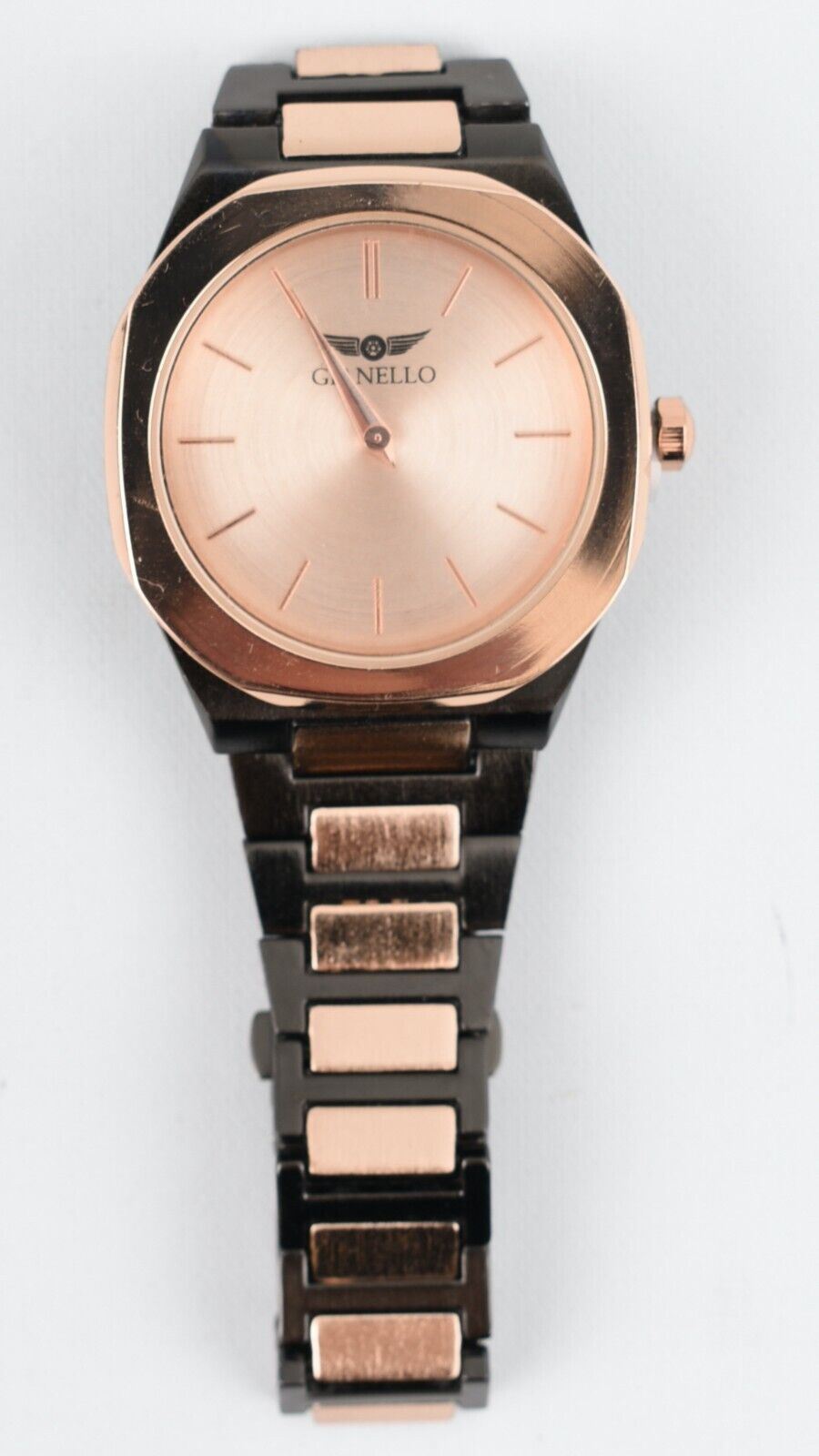 GIANELLO Mens RUFINA Wristwatch, Rose Gold & Pewter Grey