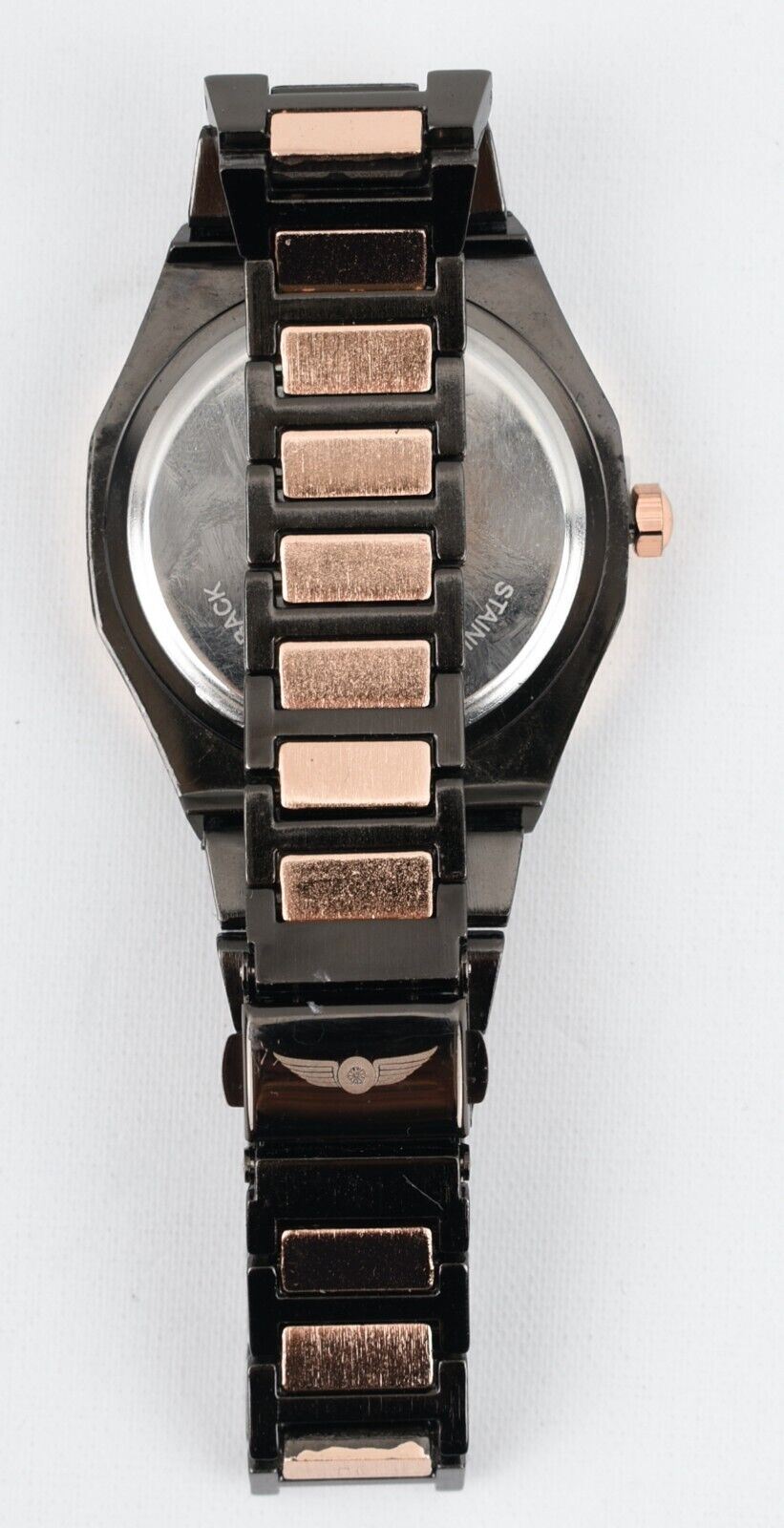 GIANELLO Mens RUFINA Wristwatch, Rose Gold & Pewter Grey
