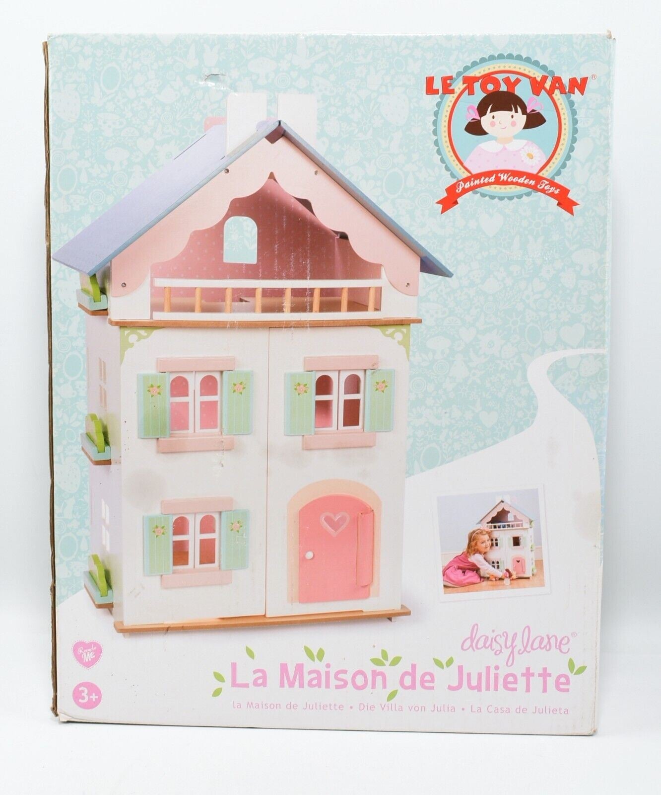 LE TOY VAN Daisy Lane JULIETTE'S HOUSE Wooden Dolls House, 3+ years