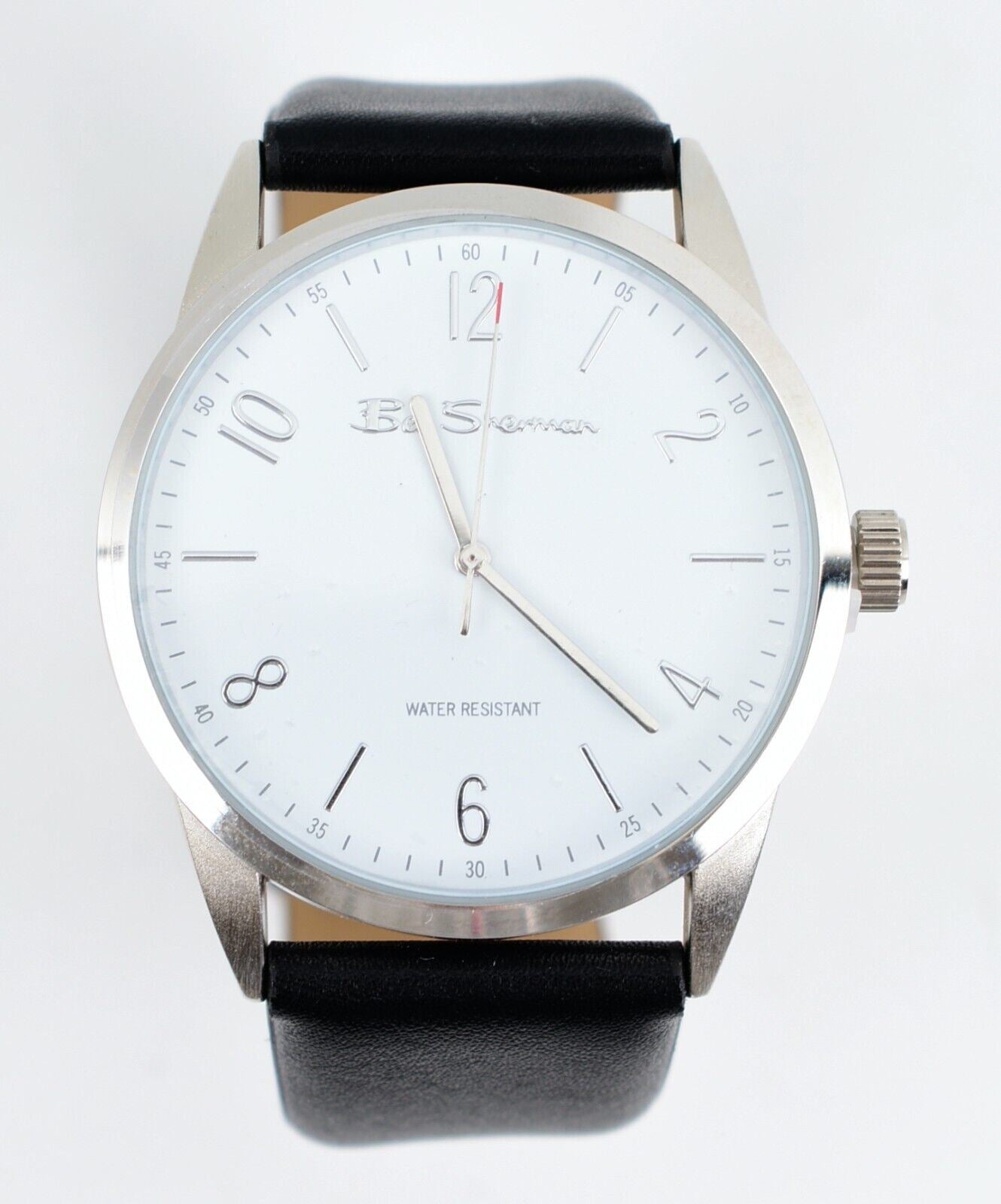 BEN SHERMAN Mens Black PU Wristwatch, BS162, Boxed
