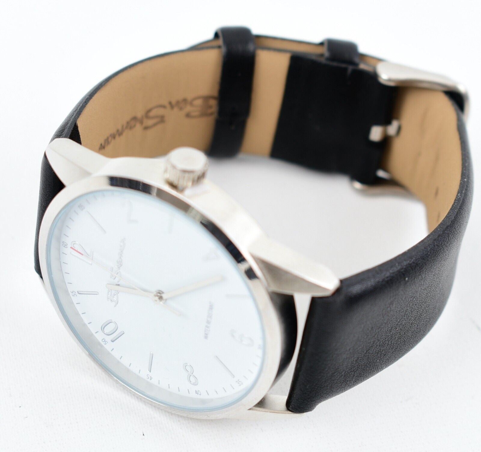 BEN SHERMAN Mens Black PU Wristwatch, BS162, Boxed