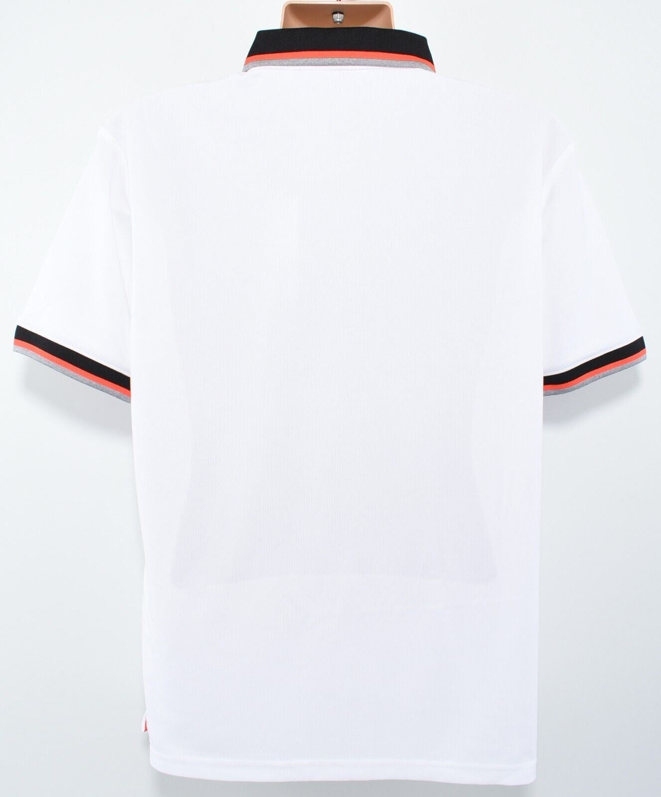 CALVIN KLEIN GOLF Mens Short Sleeve Polo Shirt, White, size LARGE
