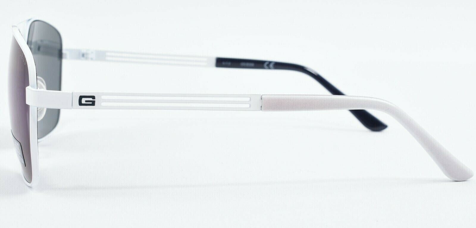 GUESS Mens White Metal Frame Aviation Style Sunglasses, GF0206