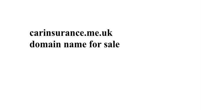 carinsurance.me.uk premium domain name for sale car insurance website