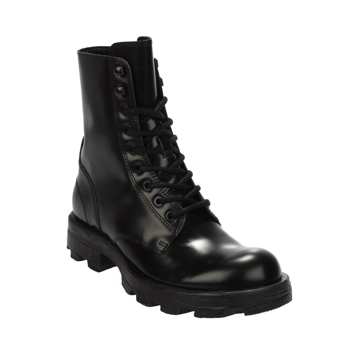 Diesel D-Hammer BT W Y03017-P4471-T8013 Womens Black Leather Boots Size UK6