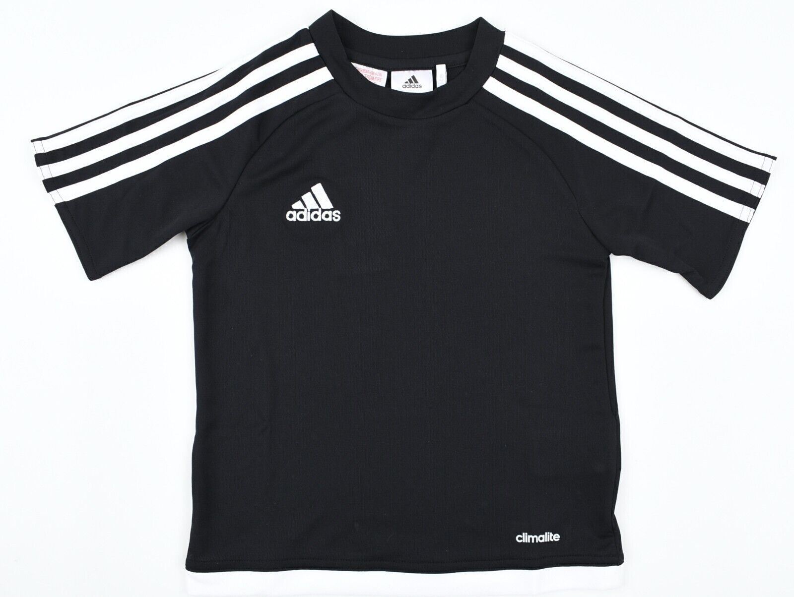 ADIDAS Boys' Kids' ESTRO TEE Activewear T-shirt, Black, size 4-5 years