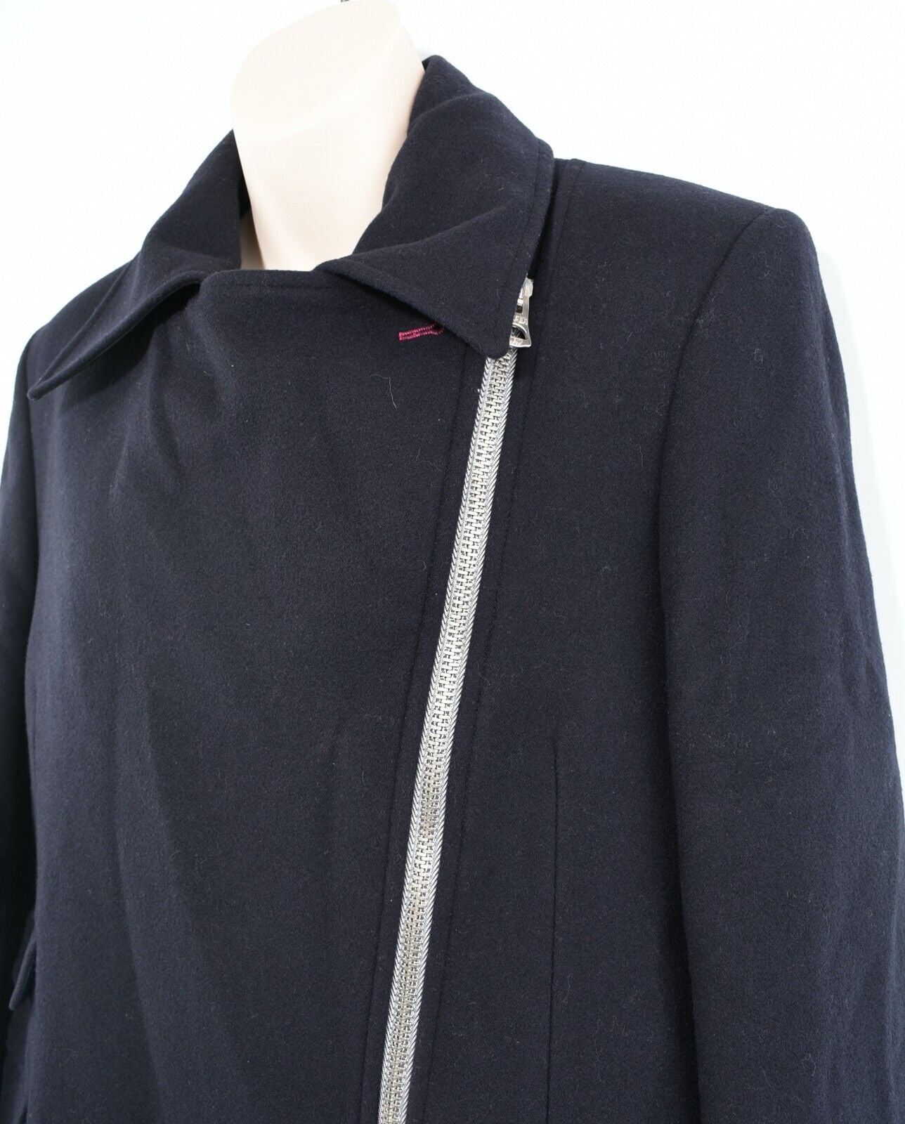 SUPERDRY x Timothy Everest THE TOWN COAT - Womens Wool Coat, Navy Blue, size M