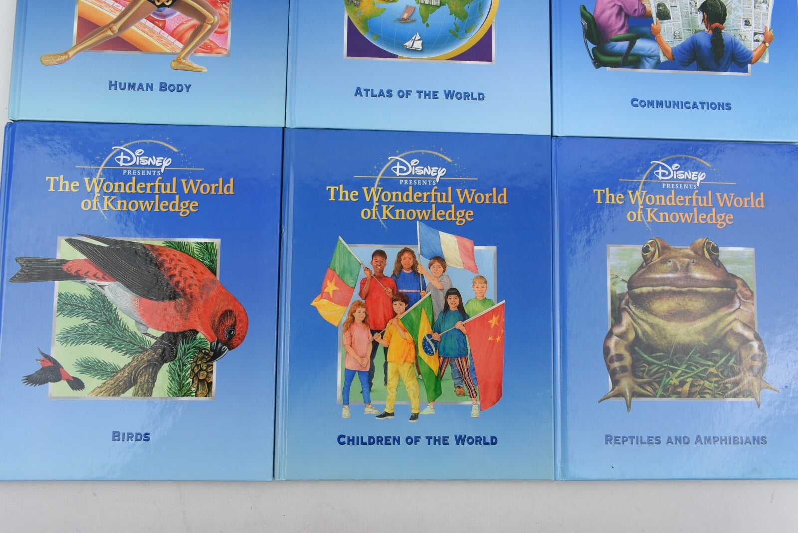 Disney presents THE WONDERFUL WORLD OF KNOWLEDGE / Set of 8 Books (1999)