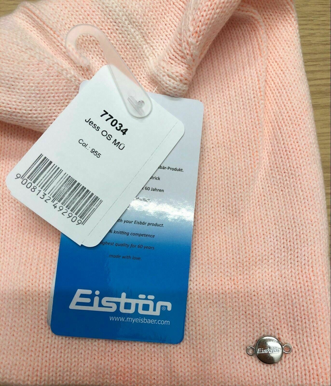 JOB LOT 7 x EISBAR Women's 'JESS' Beanie Hat, Pastel Orange