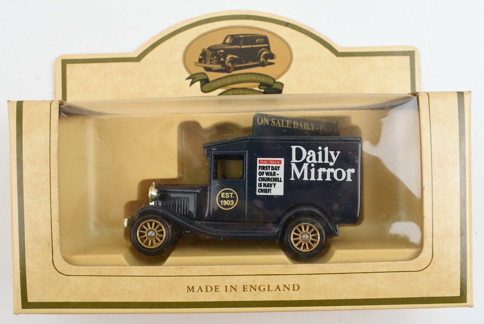 LLEDO Promo Model - 1934 Ford Model 'A' Van - DAILY MIRROR