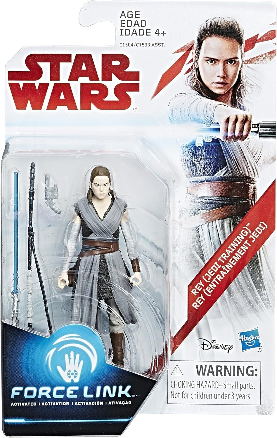 STAR WARS Forcelink Rey Jedi Training Action Figure