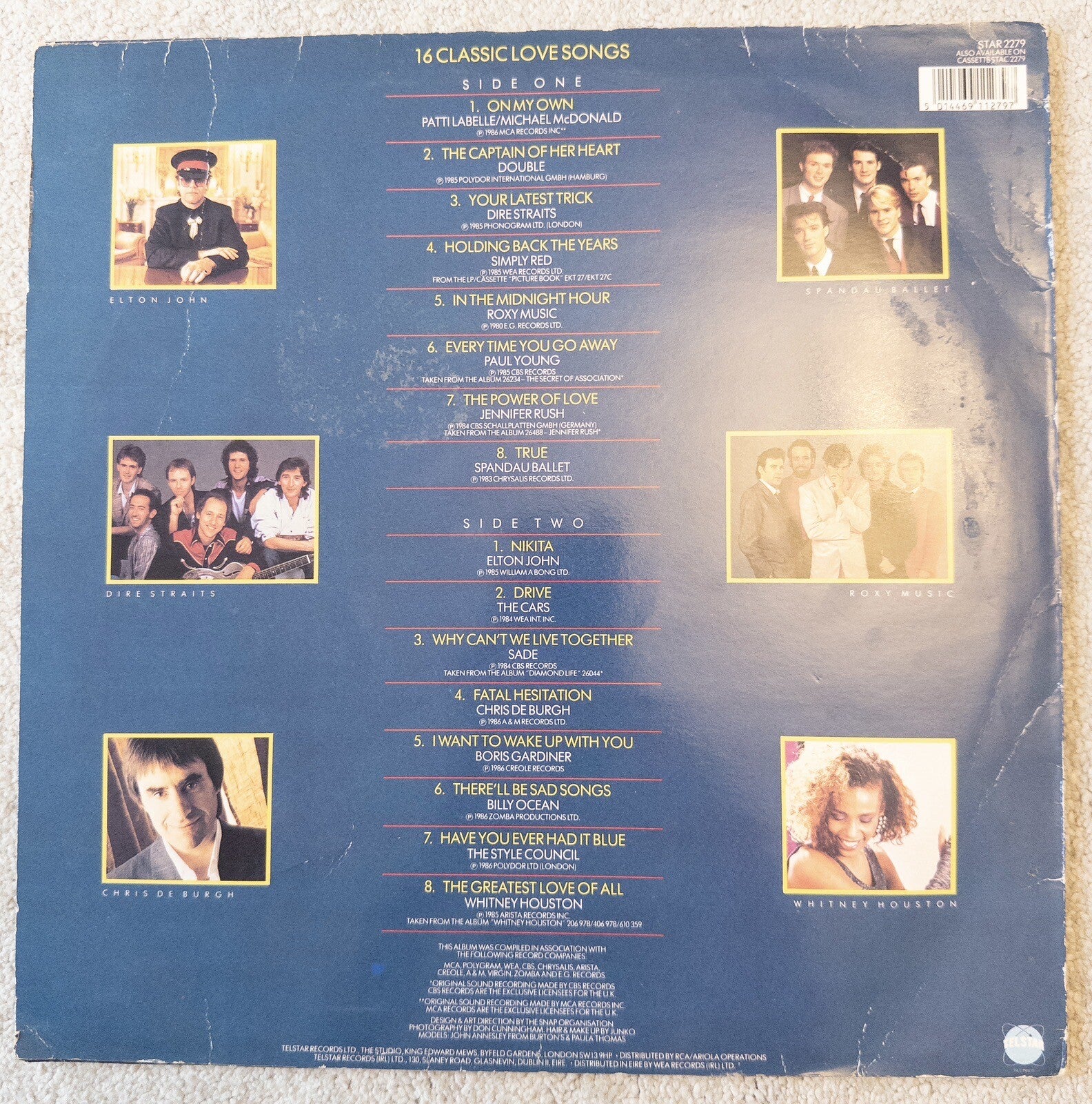 LOVERS Vinyl LP 16 Classic Love Songs 1980's