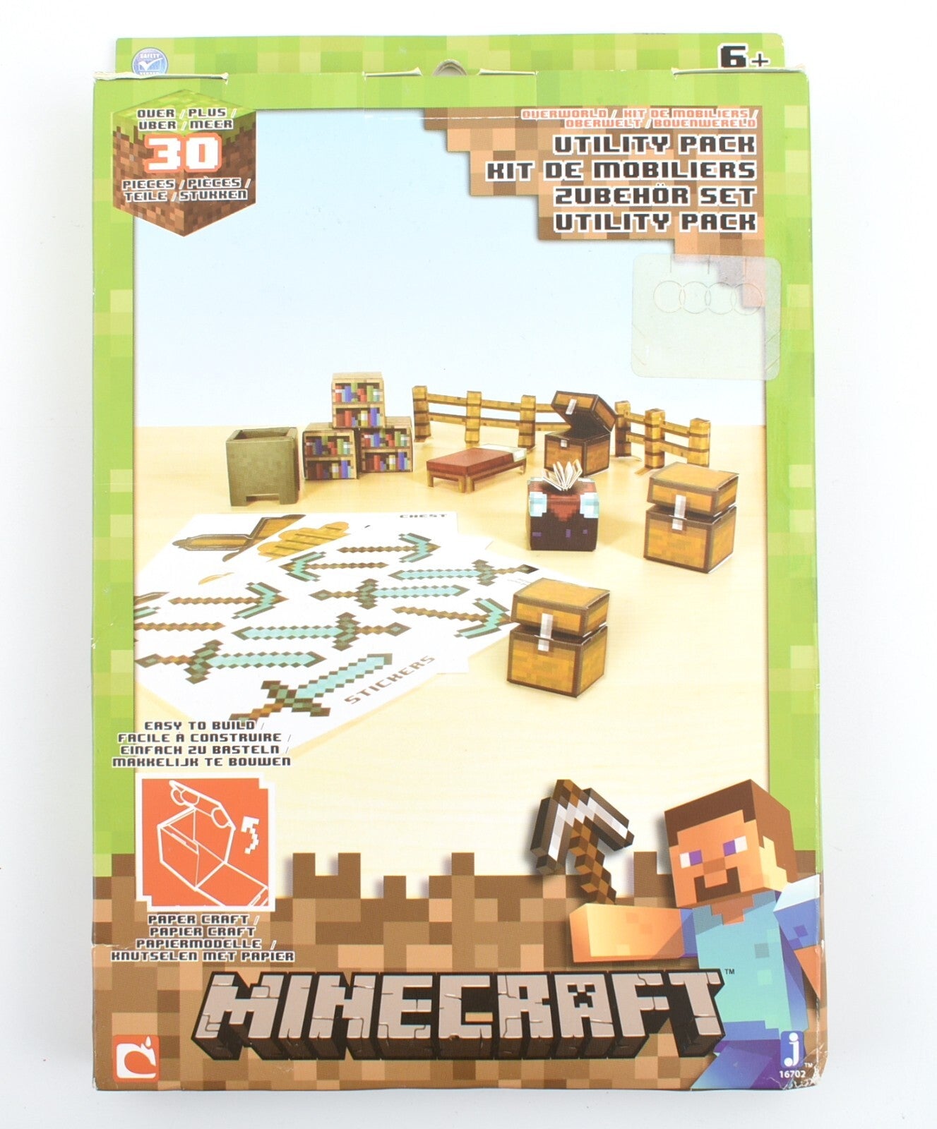 Minecraft Overworld UTILITY PACK - Easy To Build Paper Craft Pack (30+ Pieces)