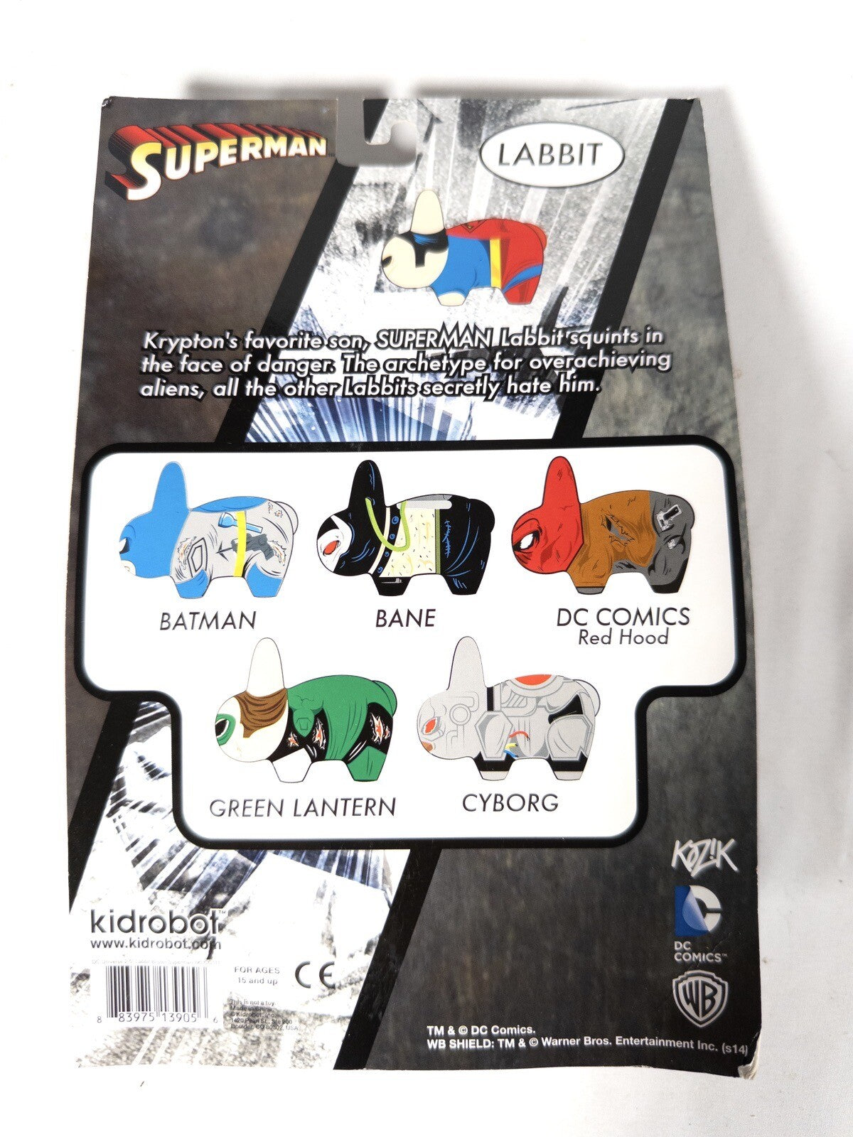 DC COMICS SUPERMAN LABBIT Kidrobot
