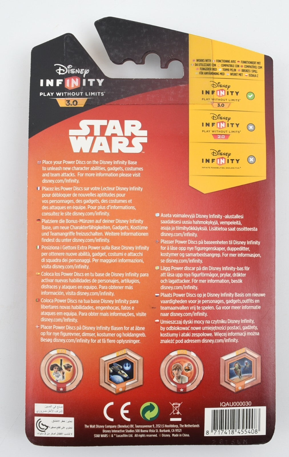 Disney Infinity 3.0 - Star Wars: Rise Against The Empire Disc Pack /New Sealed