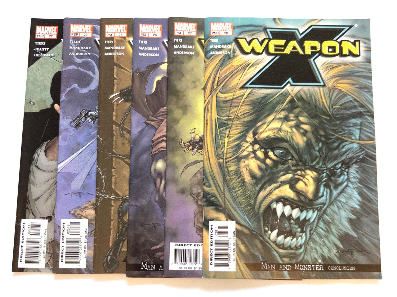 Marvel Comics Weapon X Issues 22-28