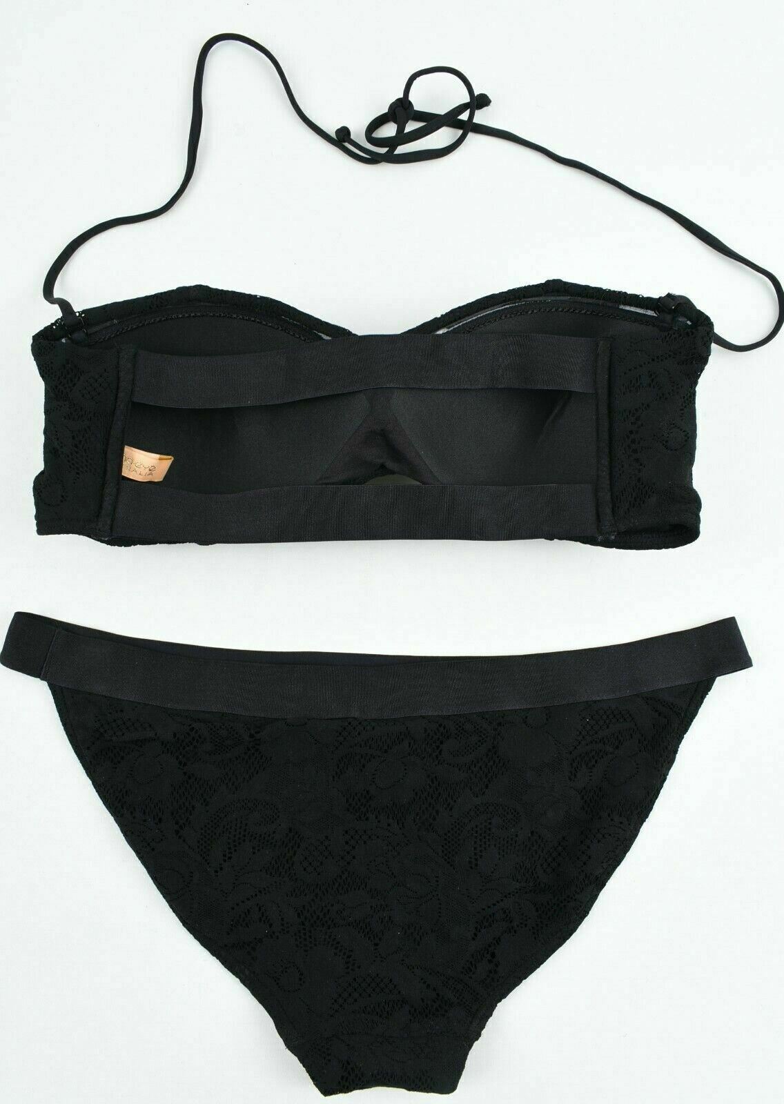 BOND-EYE Australia - Women's 2-pc Bikini Swimsuit, Black, size UK 16