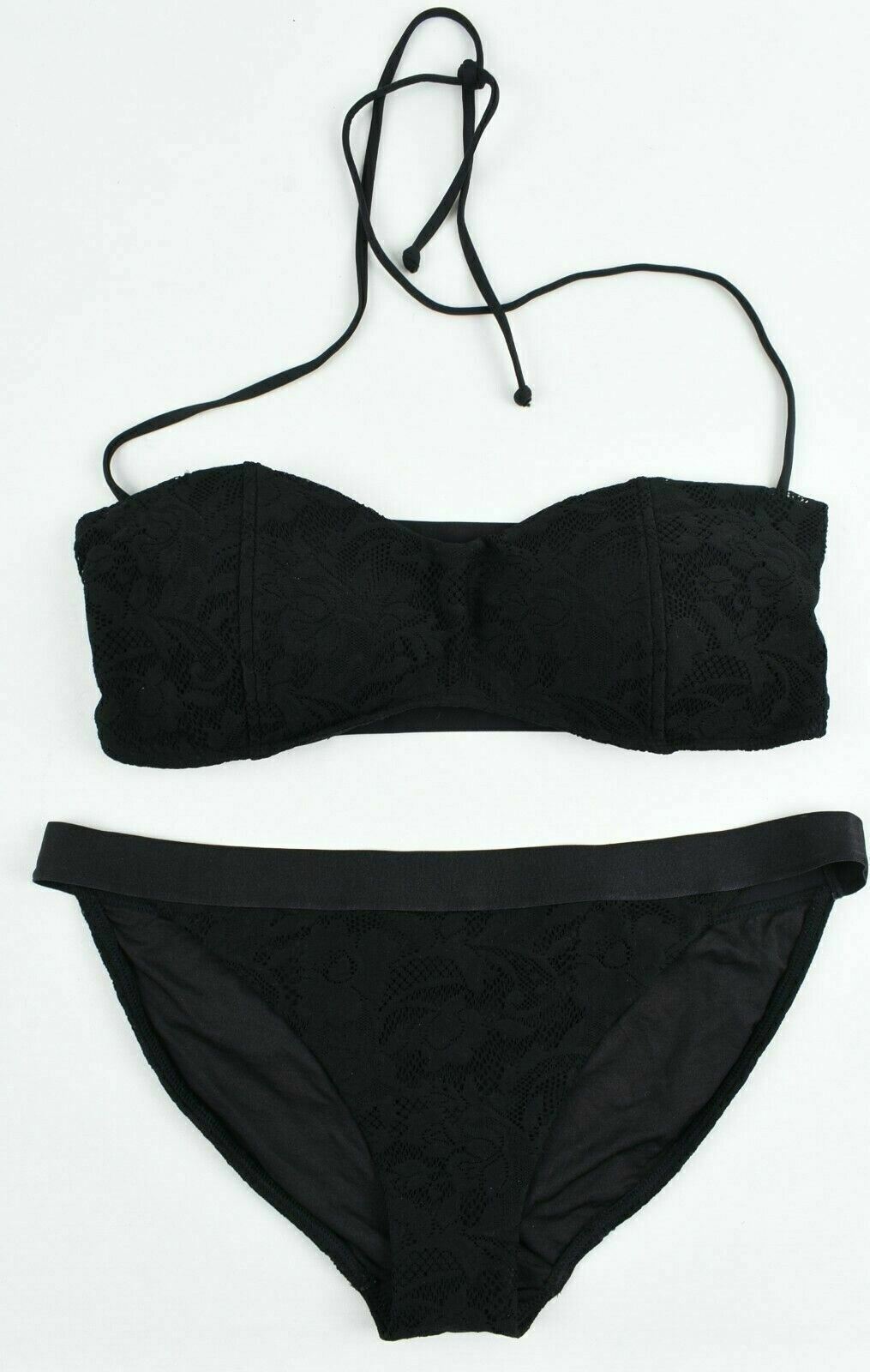 BOND-EYE Australia - Women's 2-pc Bikini Swimsuit, Black, size UK 16