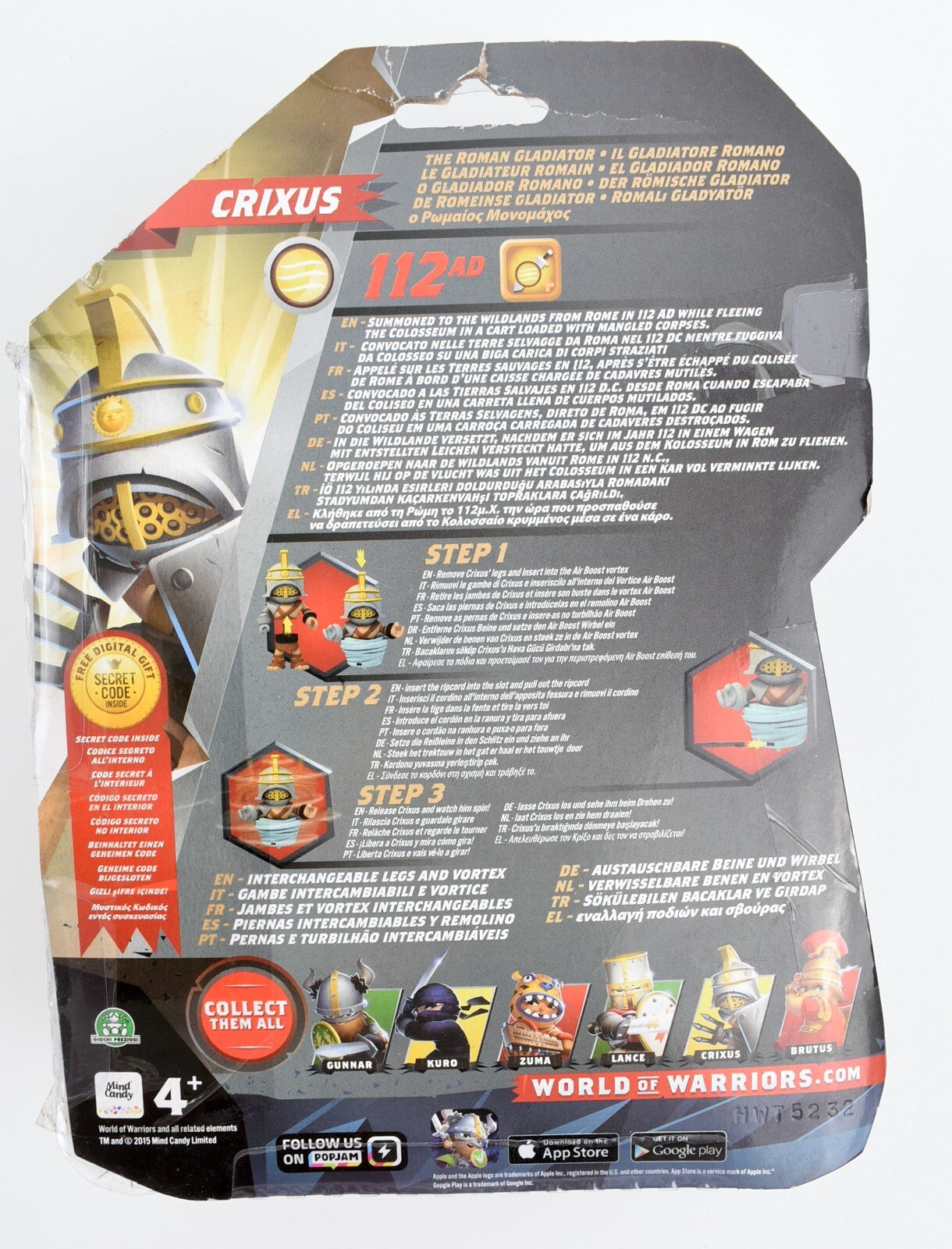 World of Warriors - Battle Legend - CRIXUS figure