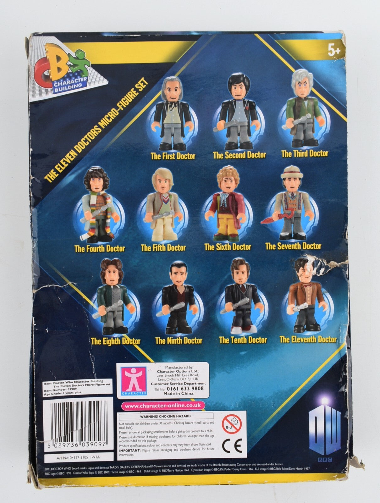 Dr Who 11 ELEVEN DOCTORS Micro Figure Set   *figures complete/missing stands*