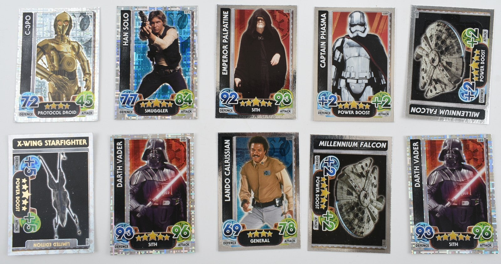 Topps Star Wars Force Attax Universe - Trading Cards Bundle, Tin + 50 Cards