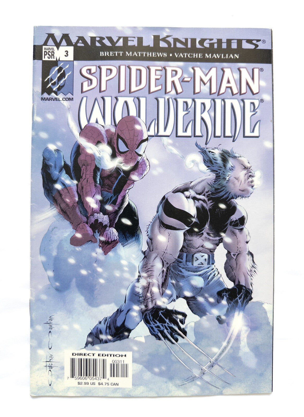 Marvel Knights Comic Spider-Man Wolverine