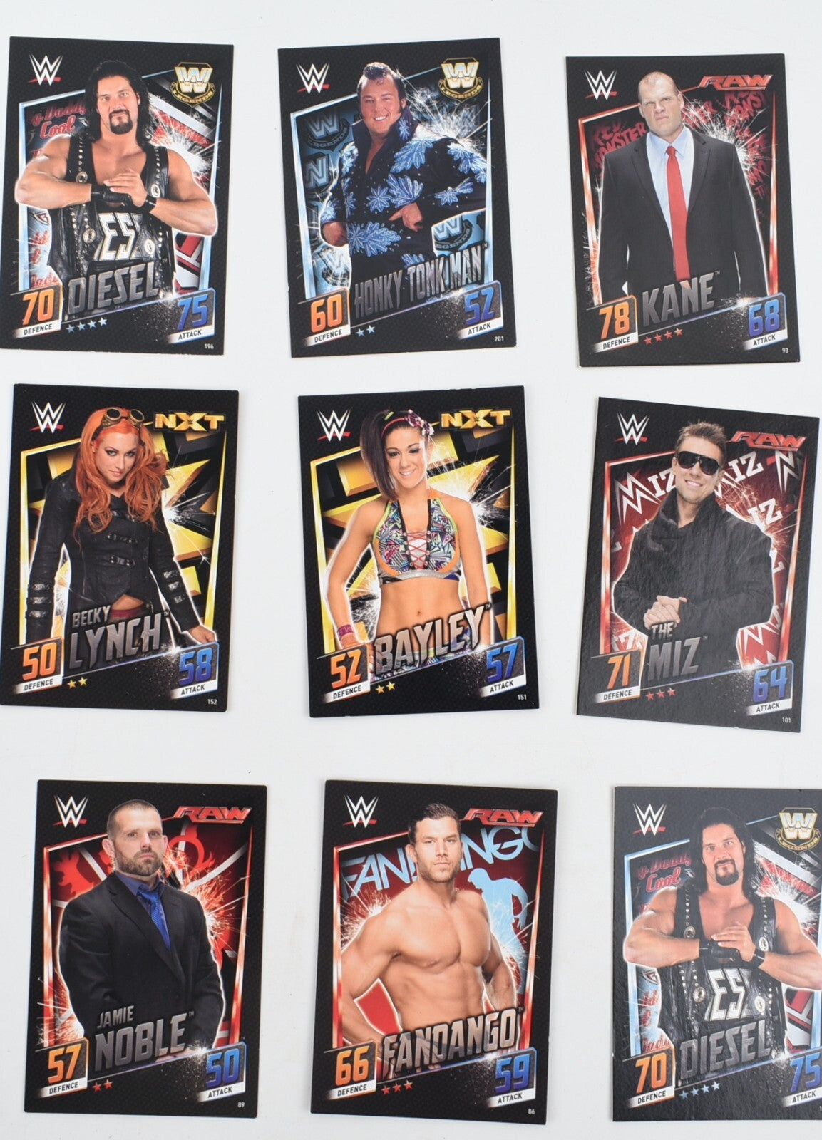 Topps Slam Attax Then Now Forever  - Trading Cards Bundle : Tin + 50 Cards