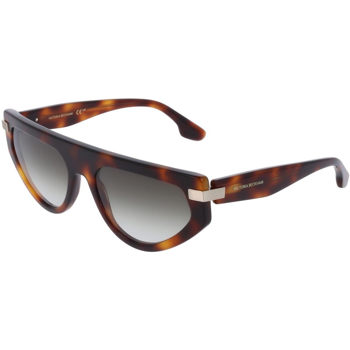 Victoria Beckham VB685S5618215 Women Brown Sunglasses Acetate Shield Eyeglasses