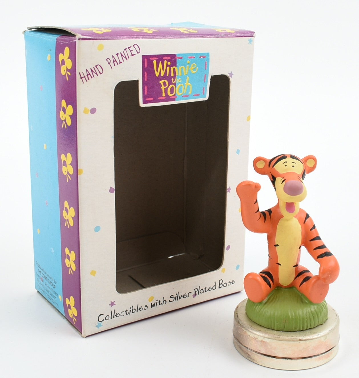 Disney Winnie The Pooh - TIGER - Hand Painted /Silver Plated Base, Collectable