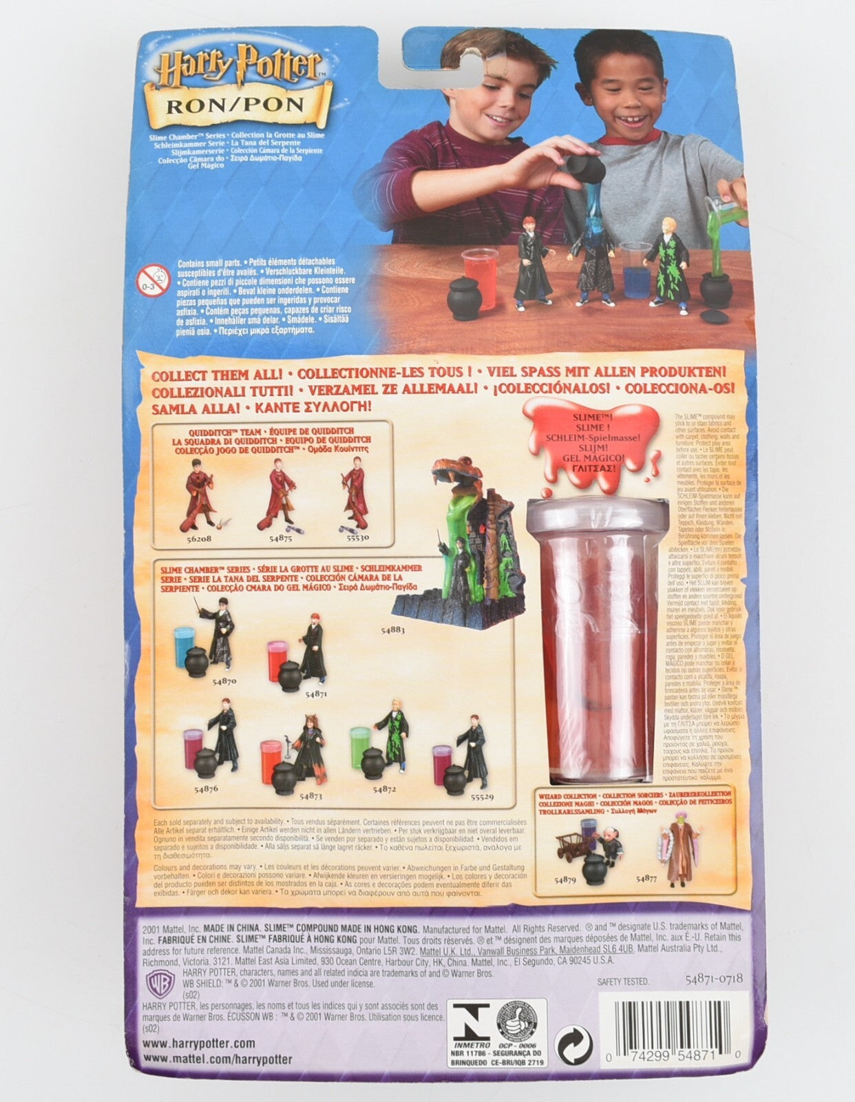 Harry Potter - RON WEASLEY Figure - Slime Chamber Series - Mattel (2001)
