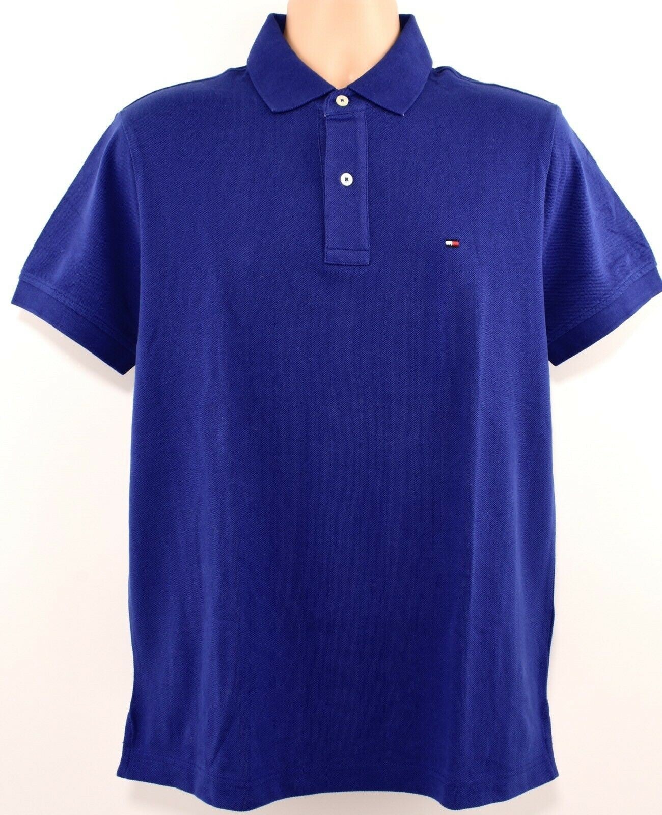 TOMMY HILFIGER Men's Classic Polo Shirt, Royal Blue, size MEDIUM