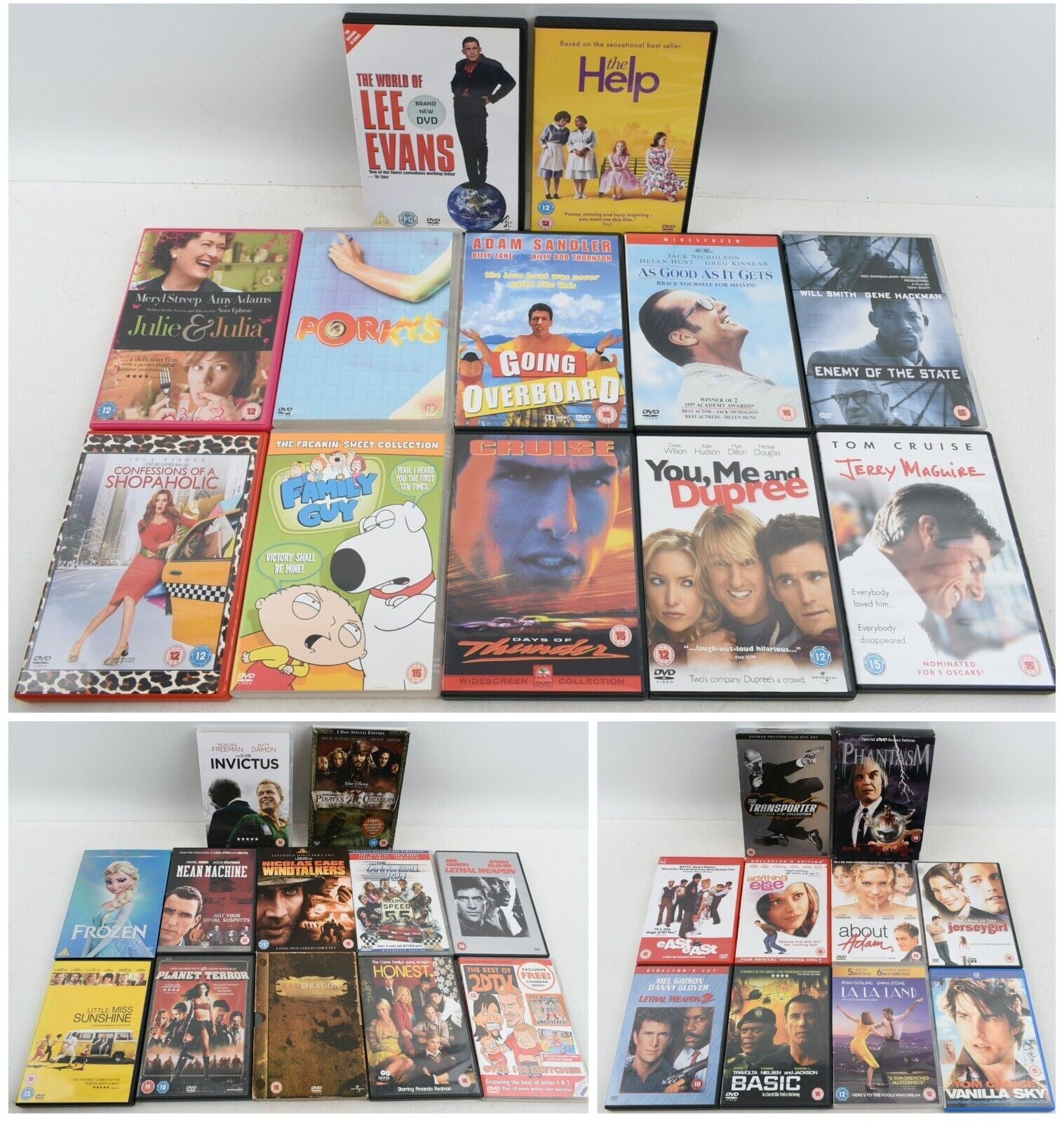 34x DVDs JOB LOT / BUNDLE ~ Mixed Genres