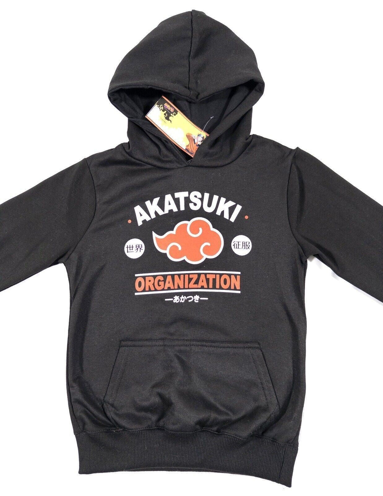NARUTO Boys Hoodie  Black Size Kids UK Age 8 years Anime Japanese Cartoon