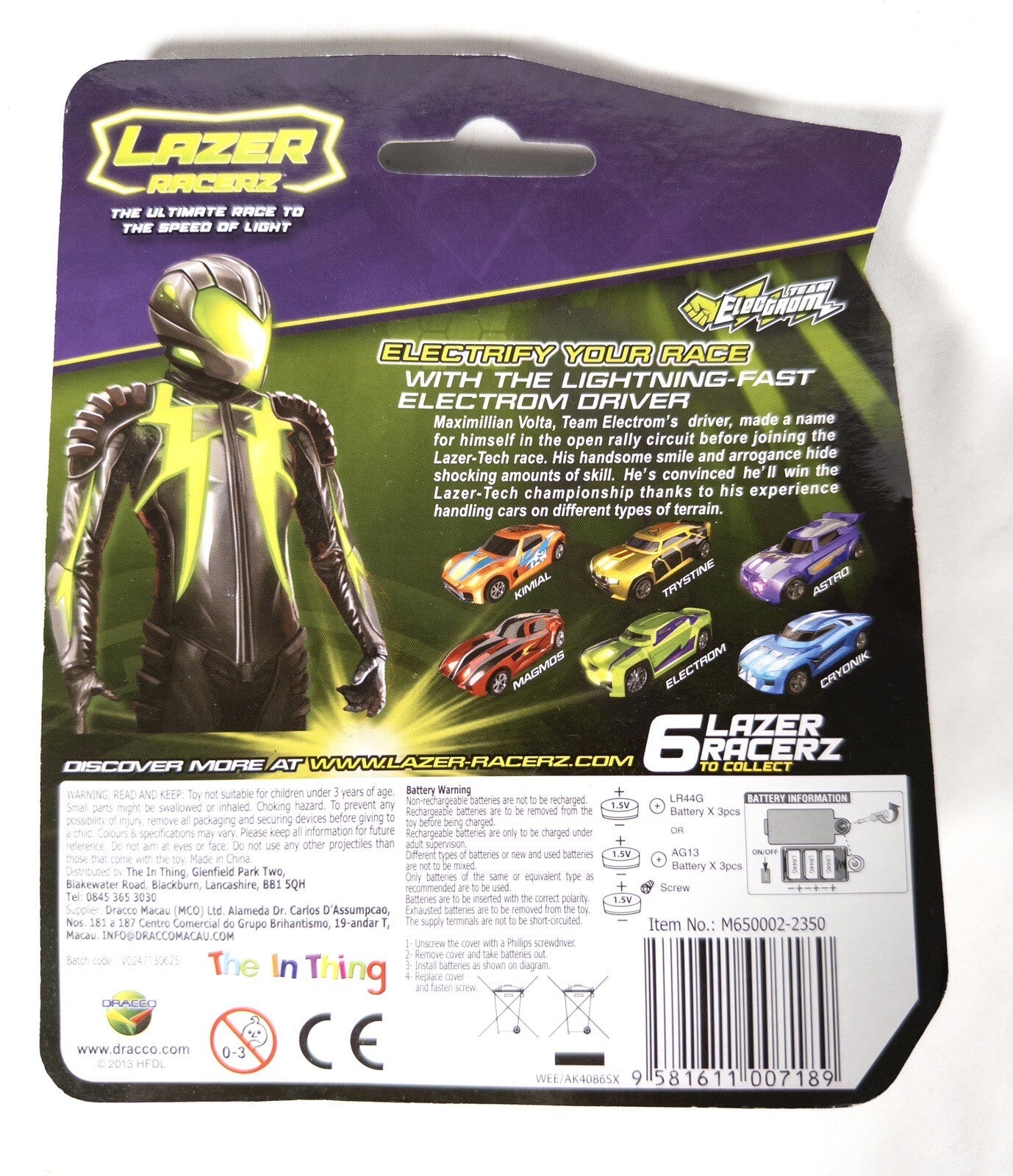 LAZER RACERZ Light up racing technology Green Car