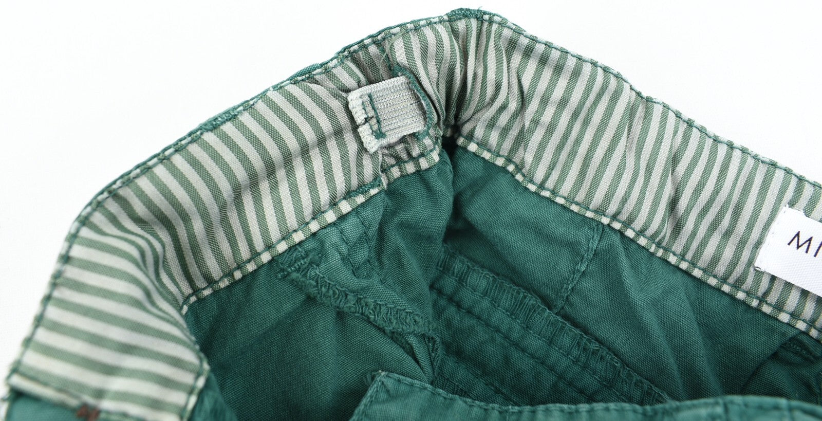 MINOTI Baby Boys Kids Woven Canvas Combat Shorts, Green, size 2 years