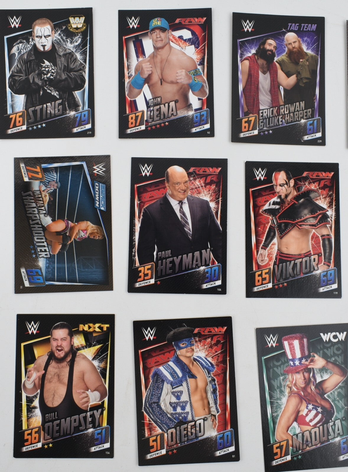 Topps Slam Attax Then Now Forever  ~ Trading Cards Bundle, Tin + 50 Cards