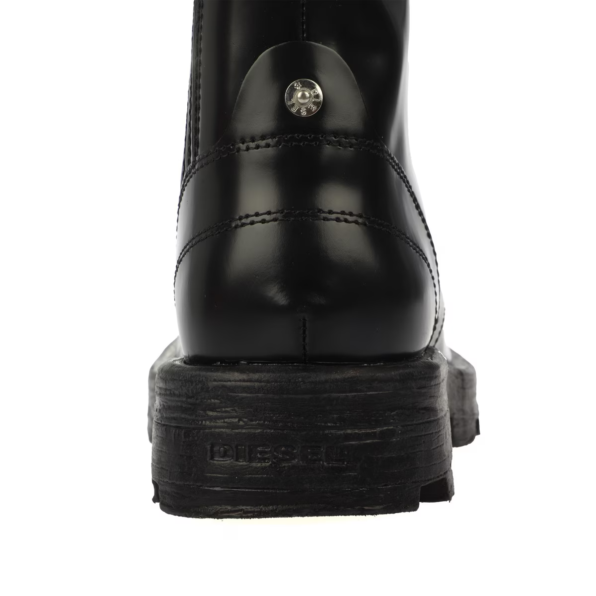 Diesel D-Hammer BT W Y03017-P4471-T8013 Womens Black Leather Boots Size UK6